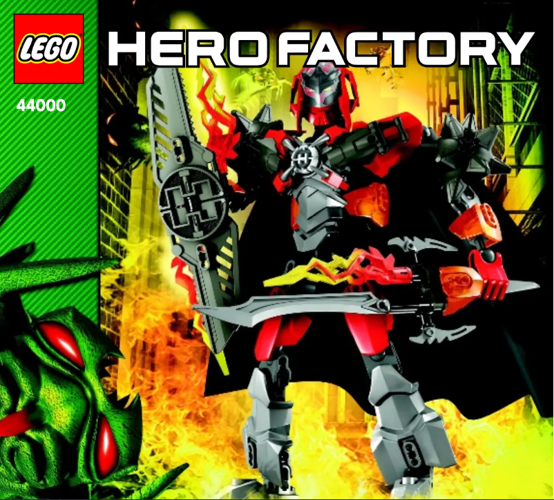 Image de la première page du manuel de l'appareil Hero Factory 44000