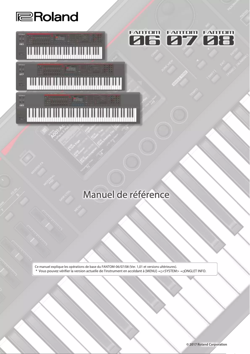 Image de la première page du manuel de l'appareil FANTOM-07