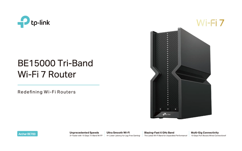 Page n°1 - Fiche technique TP-Link Archer BE700