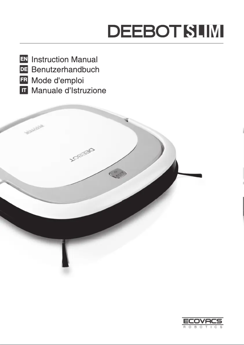 Page 1 de la notice Manuel utilisateur ECOVACS DEEBOT SLIM