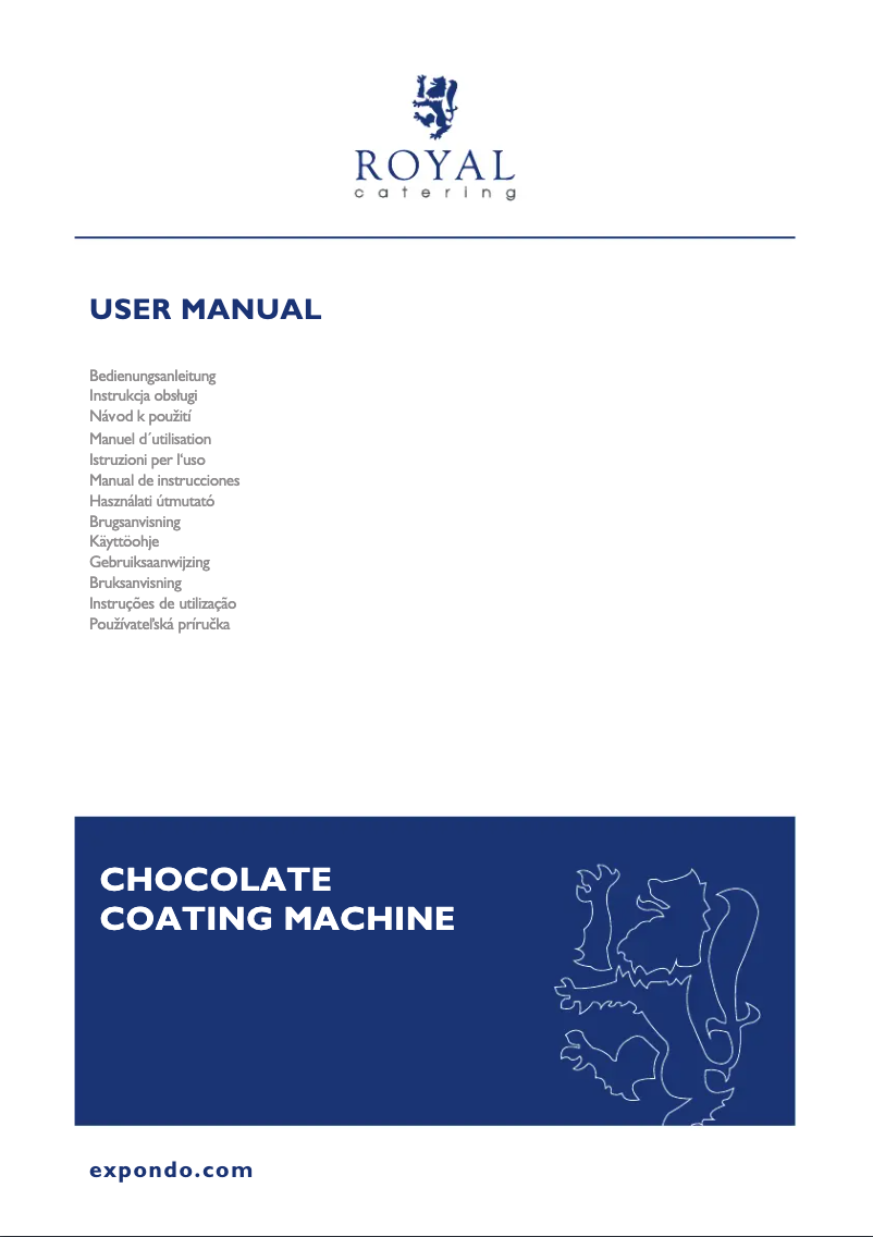 Página 1 del manual Manual de usuario Royal Catering RCOV-03