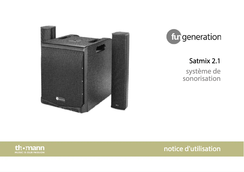 Image de la première page du manuel de l'appareil Satmix 2.1