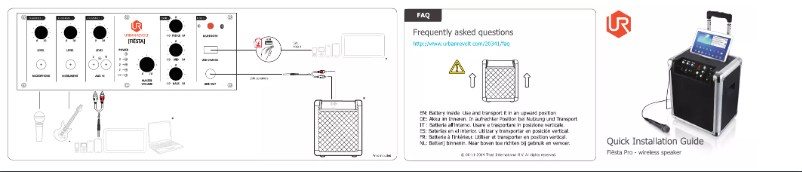 Page 1 de la notice Manuel utilisateur Urban Revolt Fiësta Pro