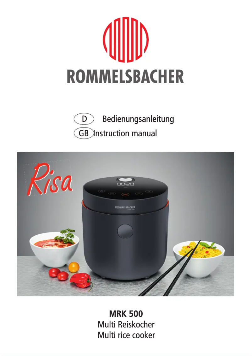 Página 1 del manual Manual de usuario Rommelsbacher MRK 500