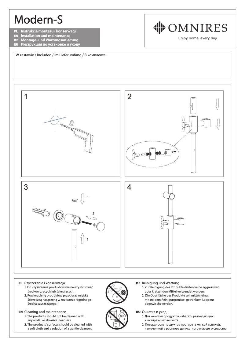 Página 1 del manual Manual de usuario Omnires Modern-S