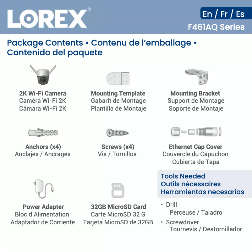 Page n°1 - Mode d'emploi Lorex F461AQD-E