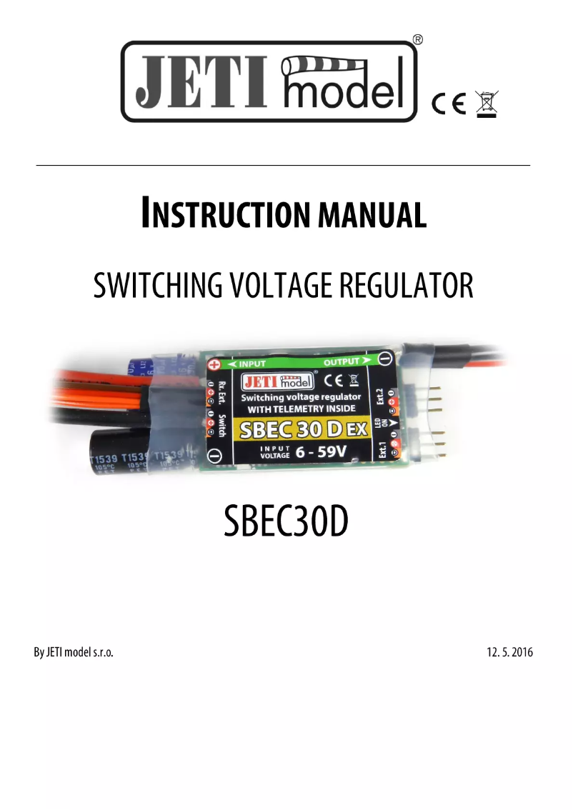 Image de la première page du manuel de l'appareil SBEC 30D