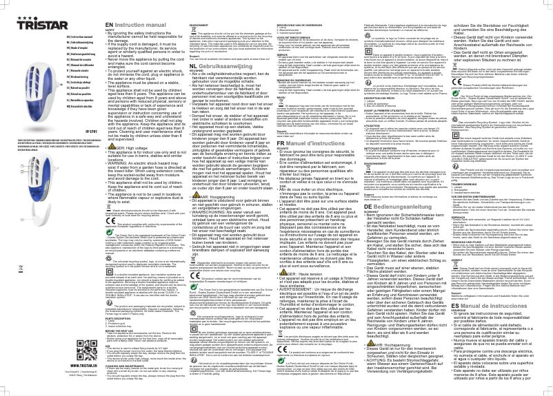 Imagen de la primera página del manual del dispositivo IV-3701