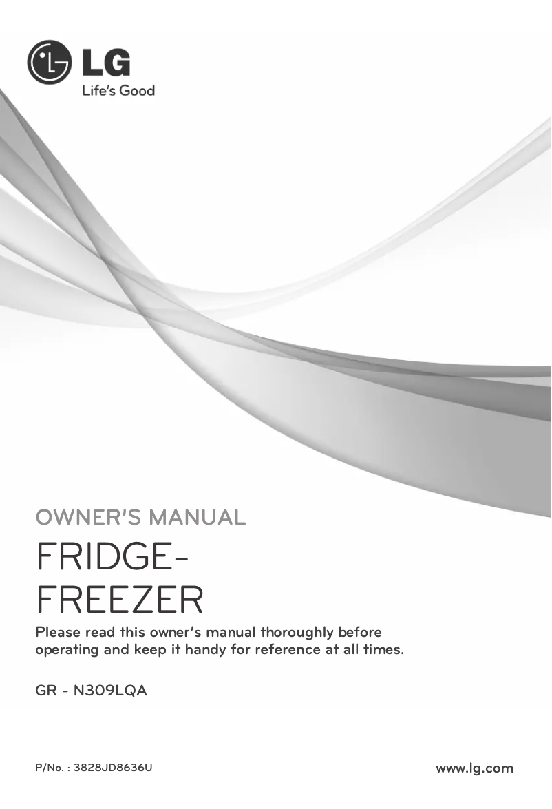 Page 1 de la notice Manuel utilisateur LG GR-N309LQA