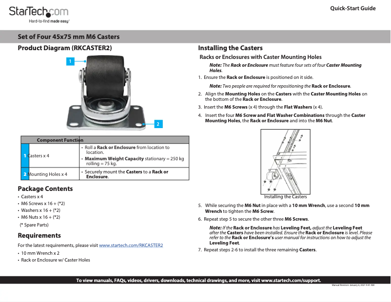 Image de la première page du manuel de l'appareil RKCASTER2