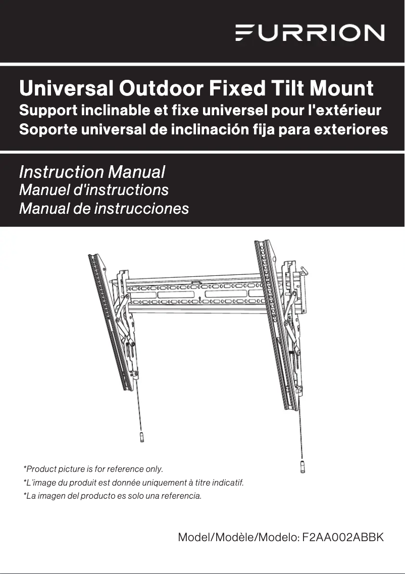 Image de la première page du manuel de l'appareil F2AA002ABBK