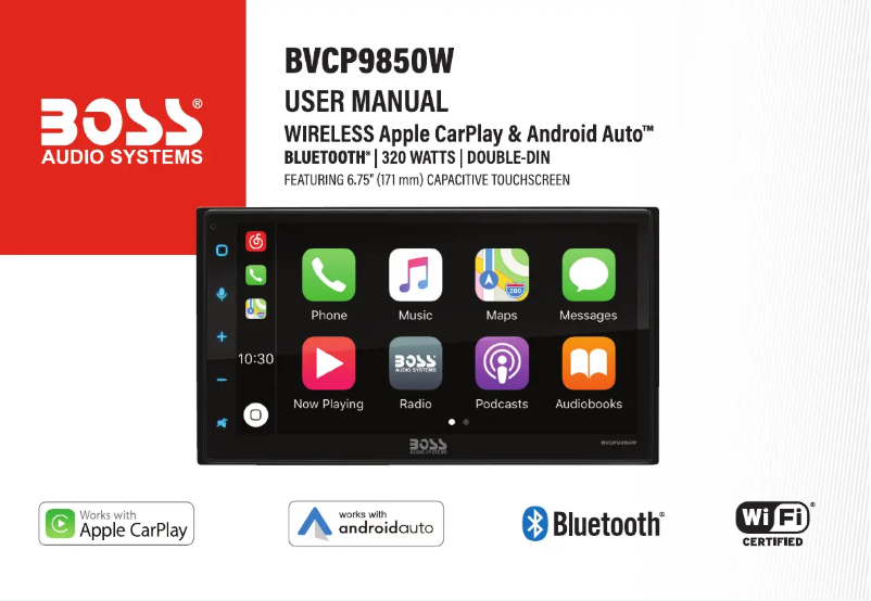 Page n°1 - Manuel utilisateur Boss BVCP9850W
