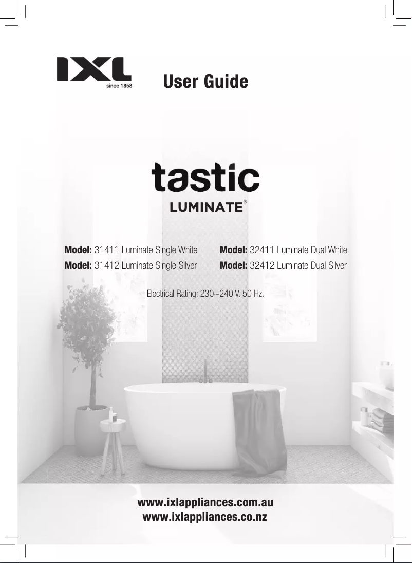 Page 1 de la notice Manuel utilisateur IXL Tastic Luminate