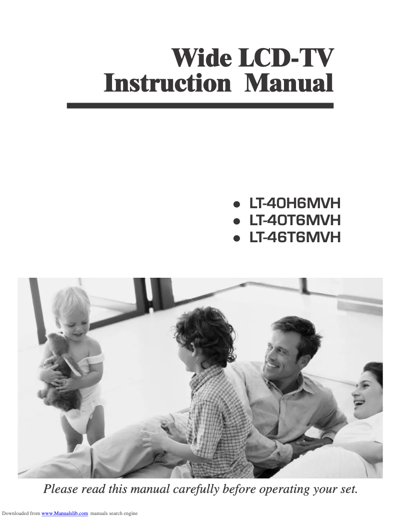 Image de la première page du manuel de l'appareil LT-40H6MVH