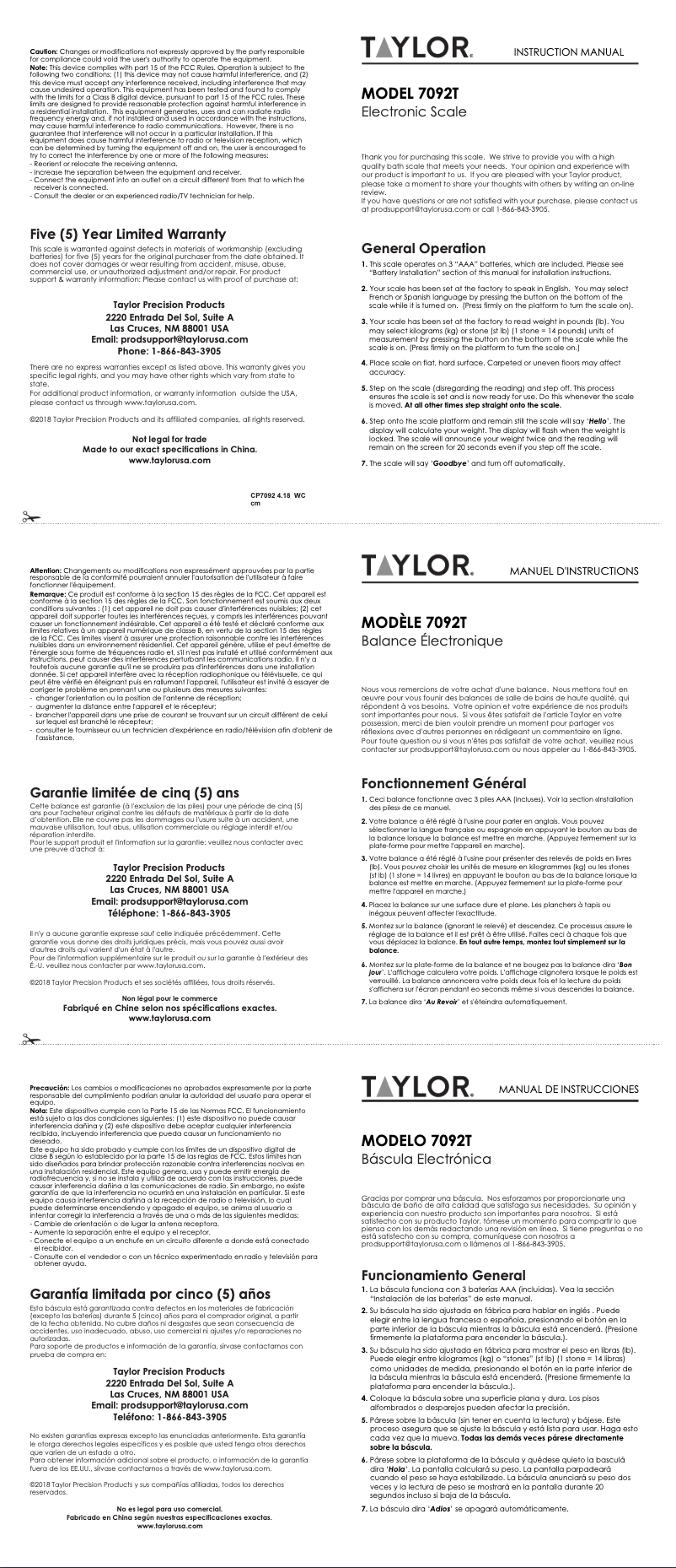 Image de la première page du manuel de l'appareil 70924072M