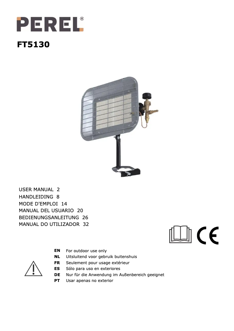 Page 1 de la notice Manuel utilisateur Perel FT5130