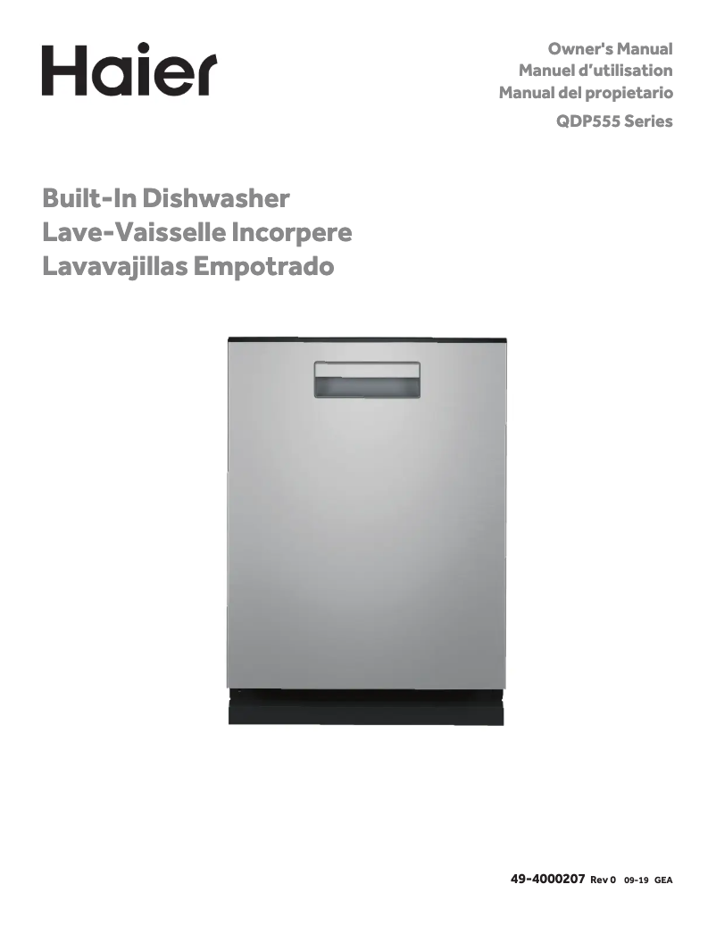 Page n°1 - Guide d'installation Haier QDP555SYNFS