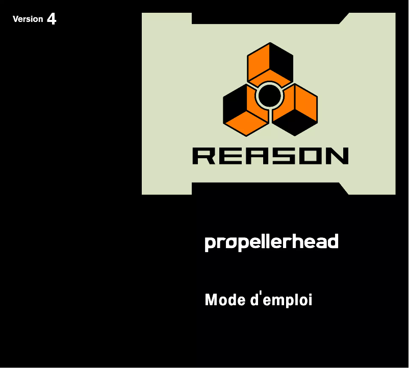 Image de la première page du manuel de l'appareil Reason 4.0