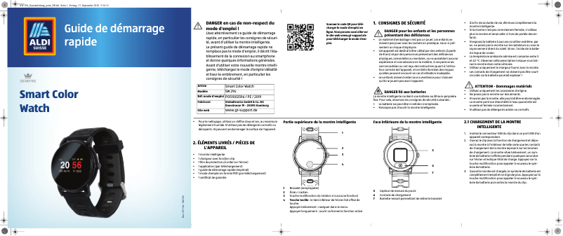 Page 1 de la notice Manuel utilisateur Sempre SW 294
