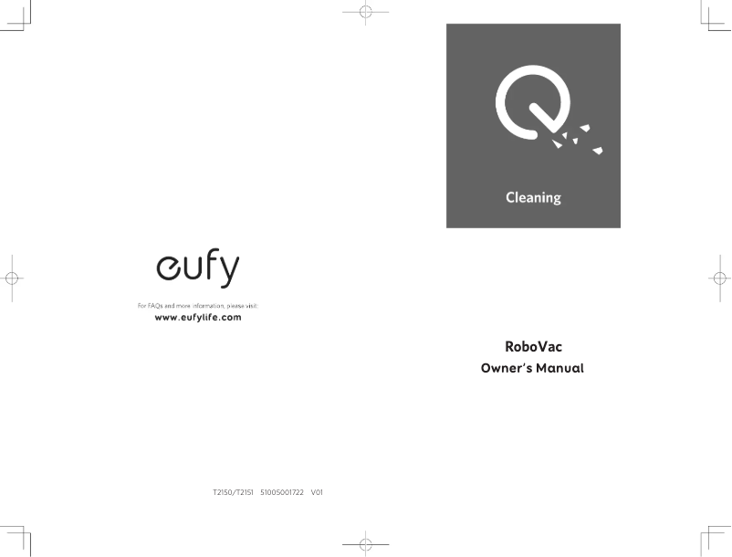 Page 1 de la notice Manuel utilisateur Eufy Robovac G10