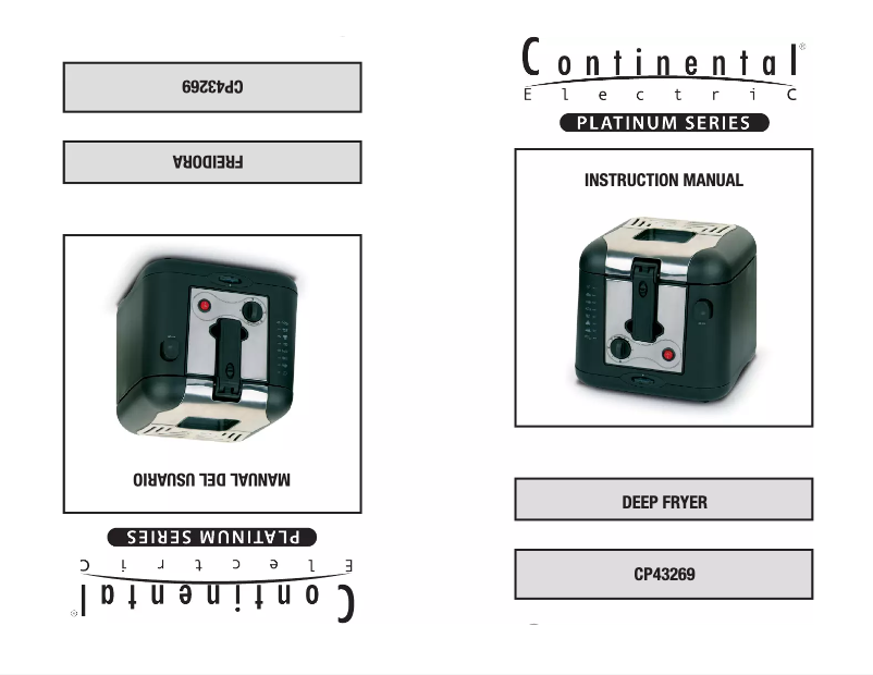 Page 1 de la notice Manuel utilisateur Continental Electric CP43269