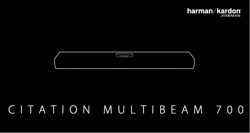 Image de la première page du manuel de l'appareil Citation MultiBeam 700