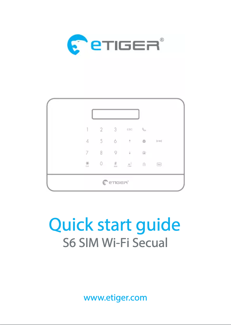 Image de la première page du manuel de l'appareil S6 SIM Wi-Fi Secual