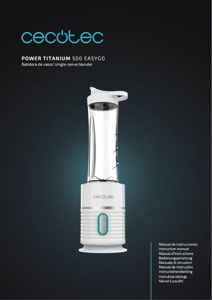 Image de la première page du manuel de l'appareil Power Titanium 500 EasyGo