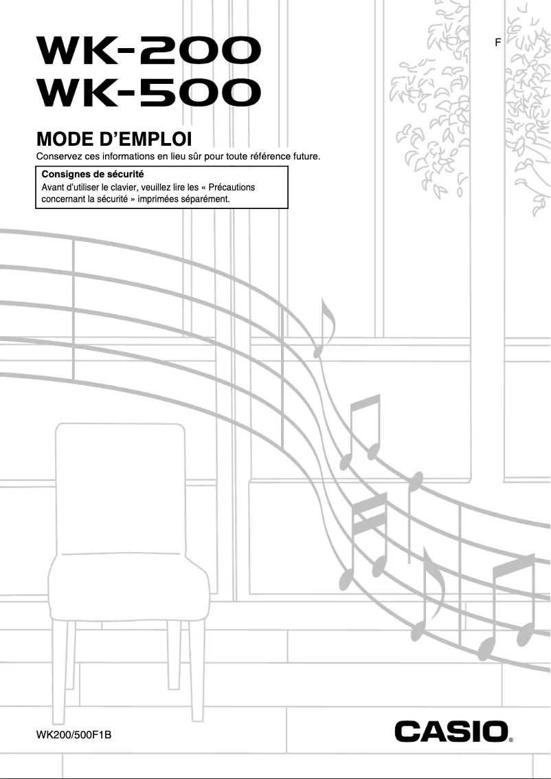 Image de la première page du manuel de l'appareil WK-200