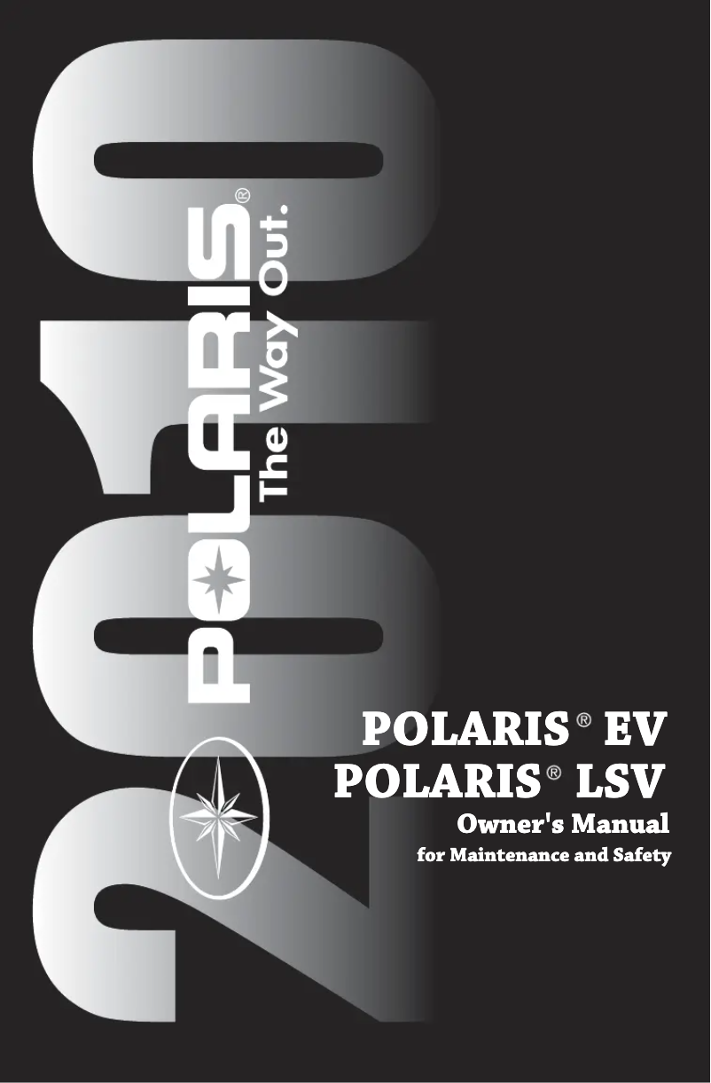 Page 1 de la notice Manuel utilisateur Polaris LSV (2010)