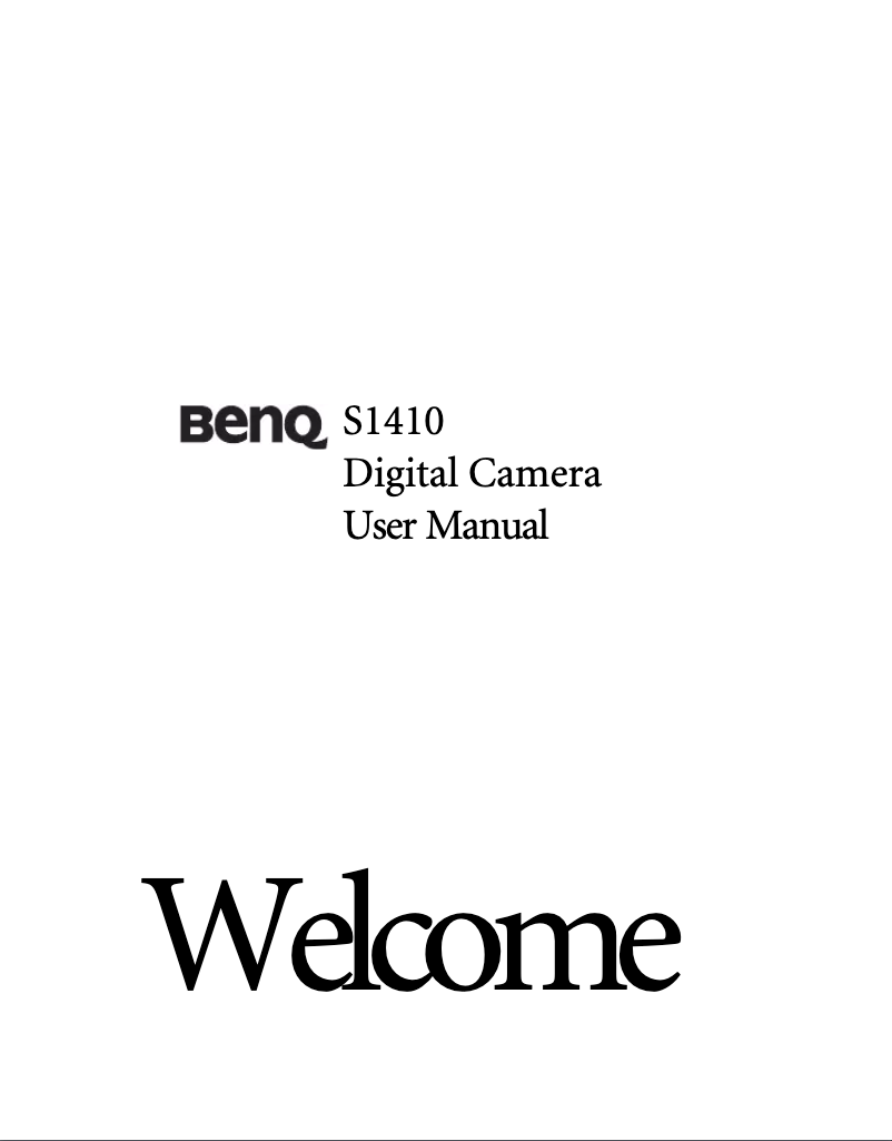 Image de la première page du manuel de l'appareil S1410