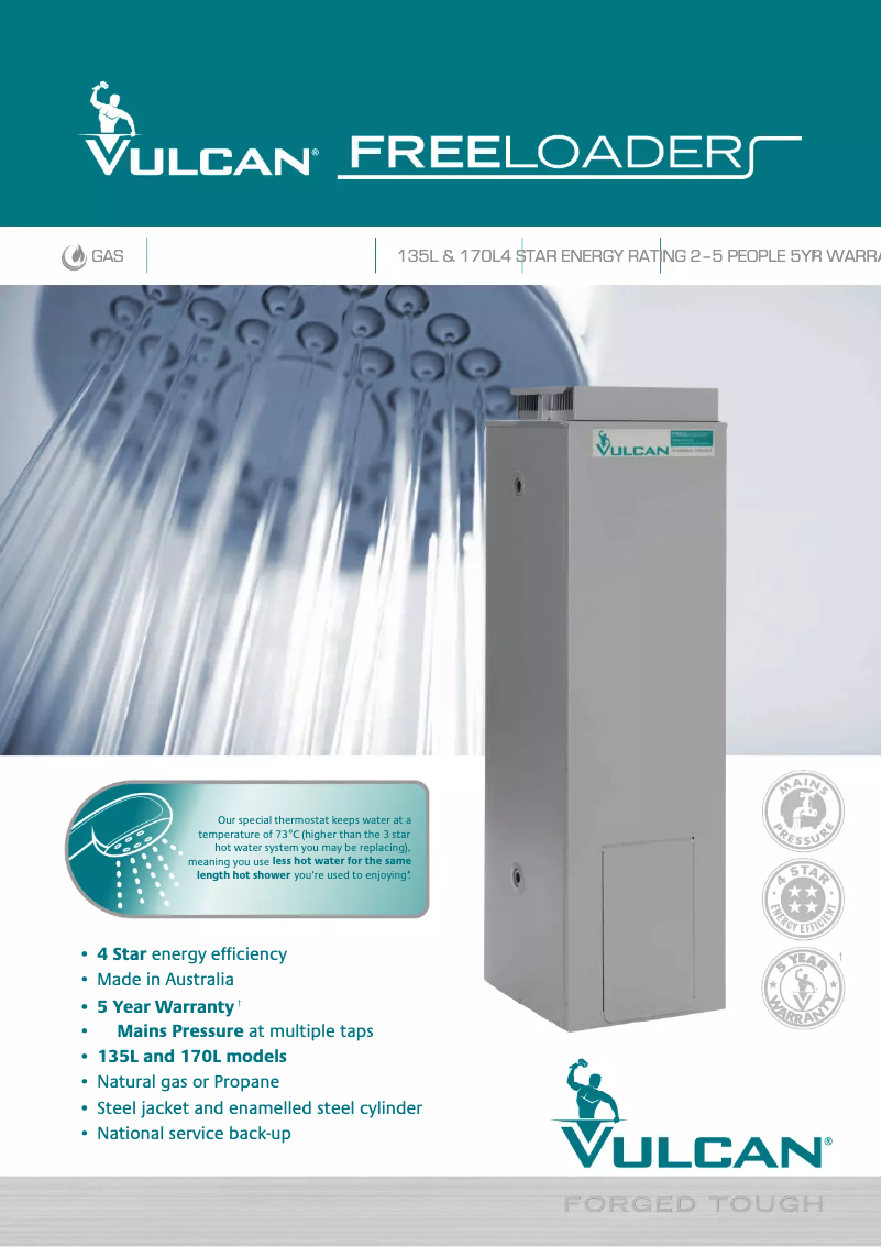 Page n°1 - Manuel utilisateur Vulcan Freeloader 170L