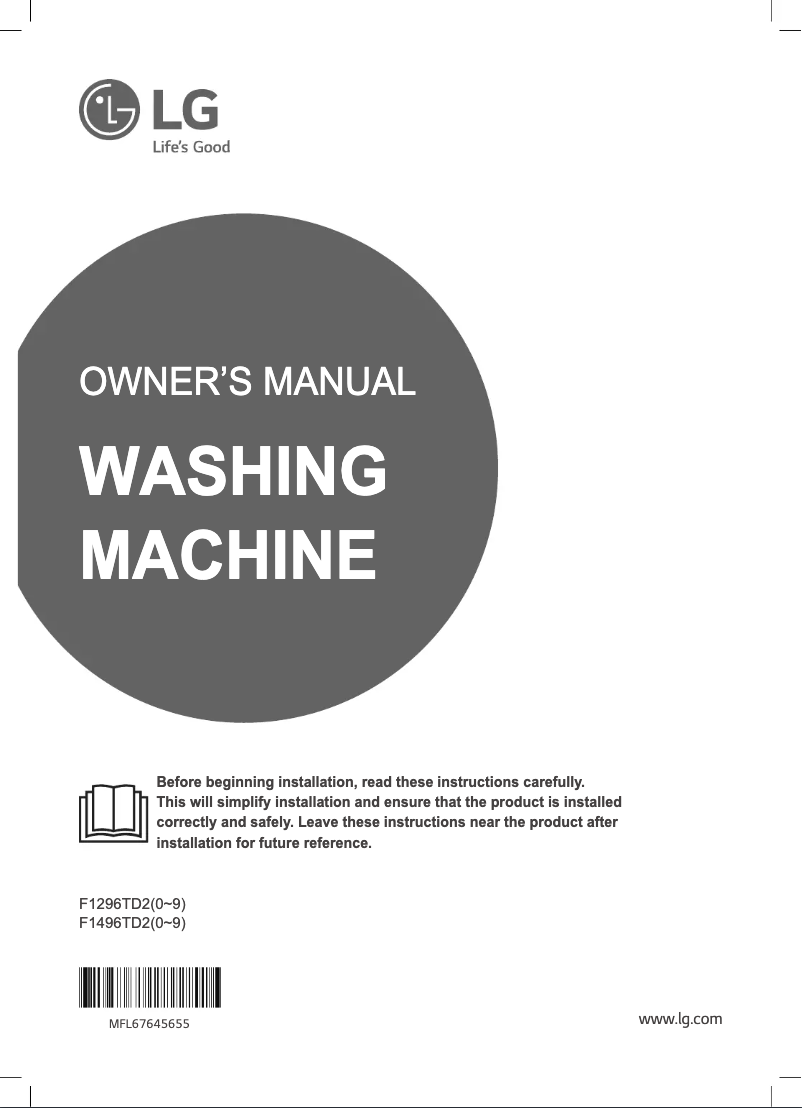 Image de la première page du manuel de l'appareil F1496TD23