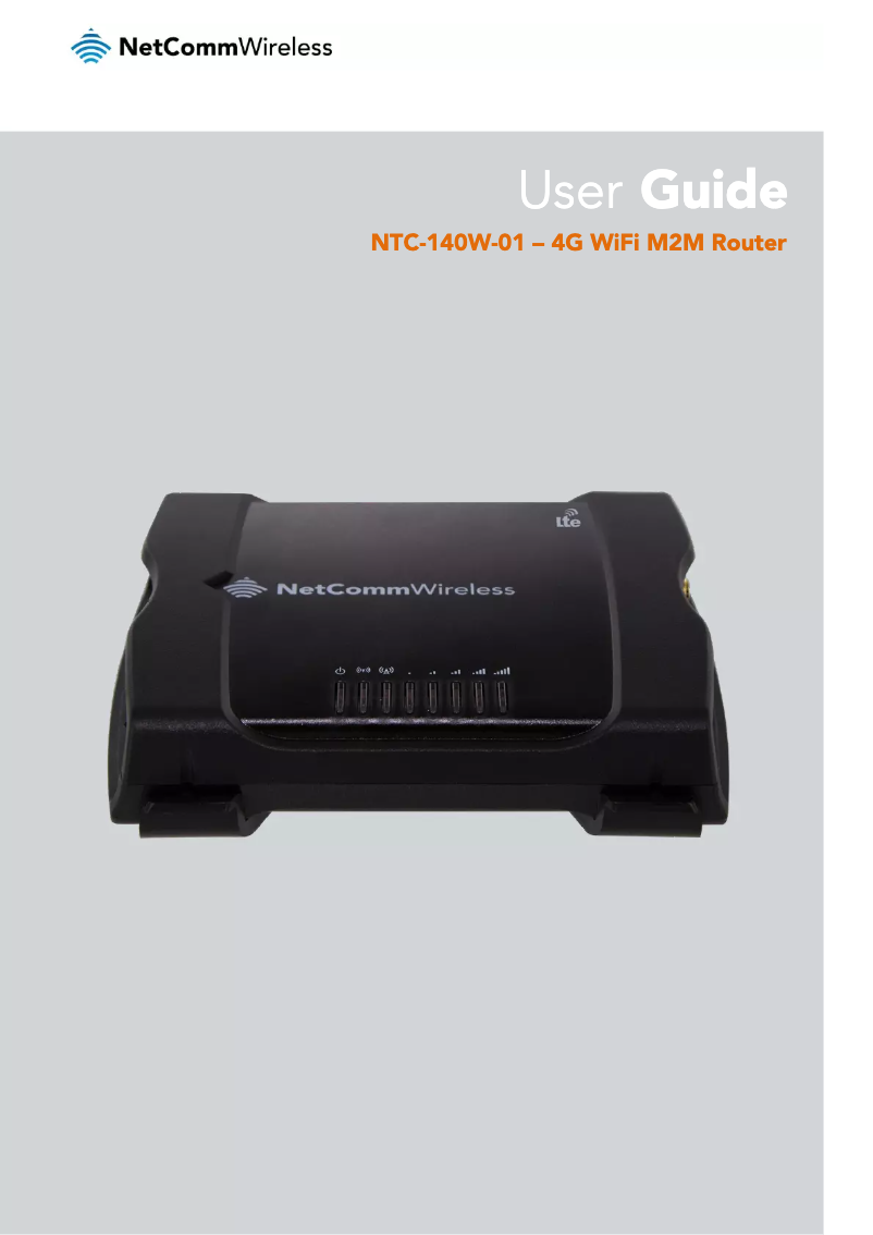 Page 1 de la notice Manuel utilisateur Netcomm NTC-140W-01