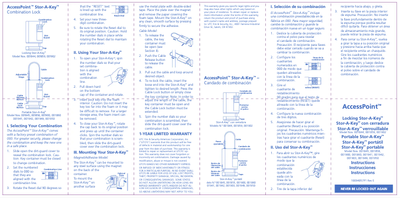 Page n°1 - Manuel utilisateur Kidde 001859