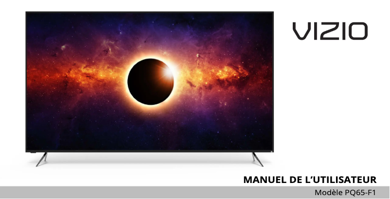 Page 1 de la notice Manuel utilisateur VIZIO PQ65-F1