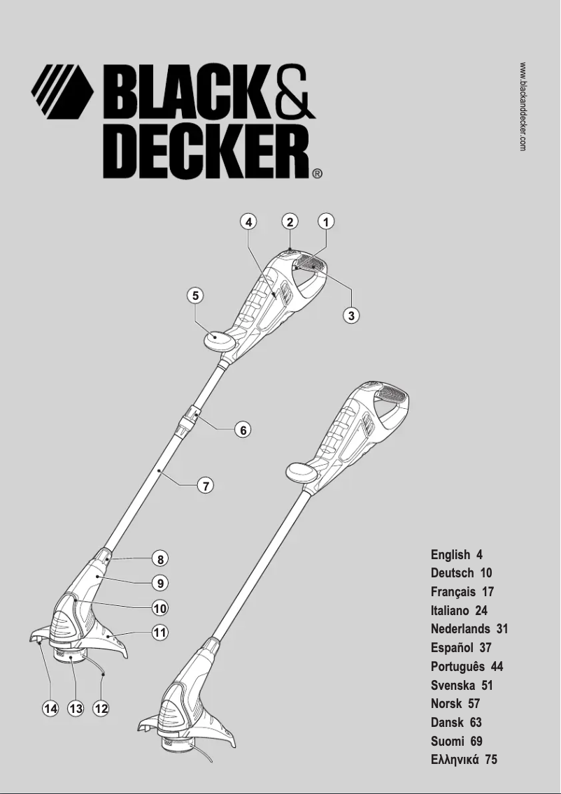 Página 1 del manual Manual de usuario Black & Decker GLC13
