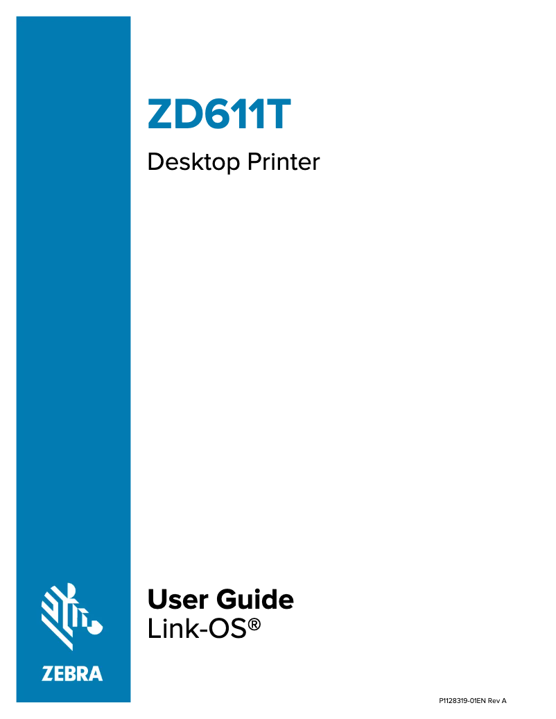 Page 1 de la notice Manuel utilisateur Zebra ZD611