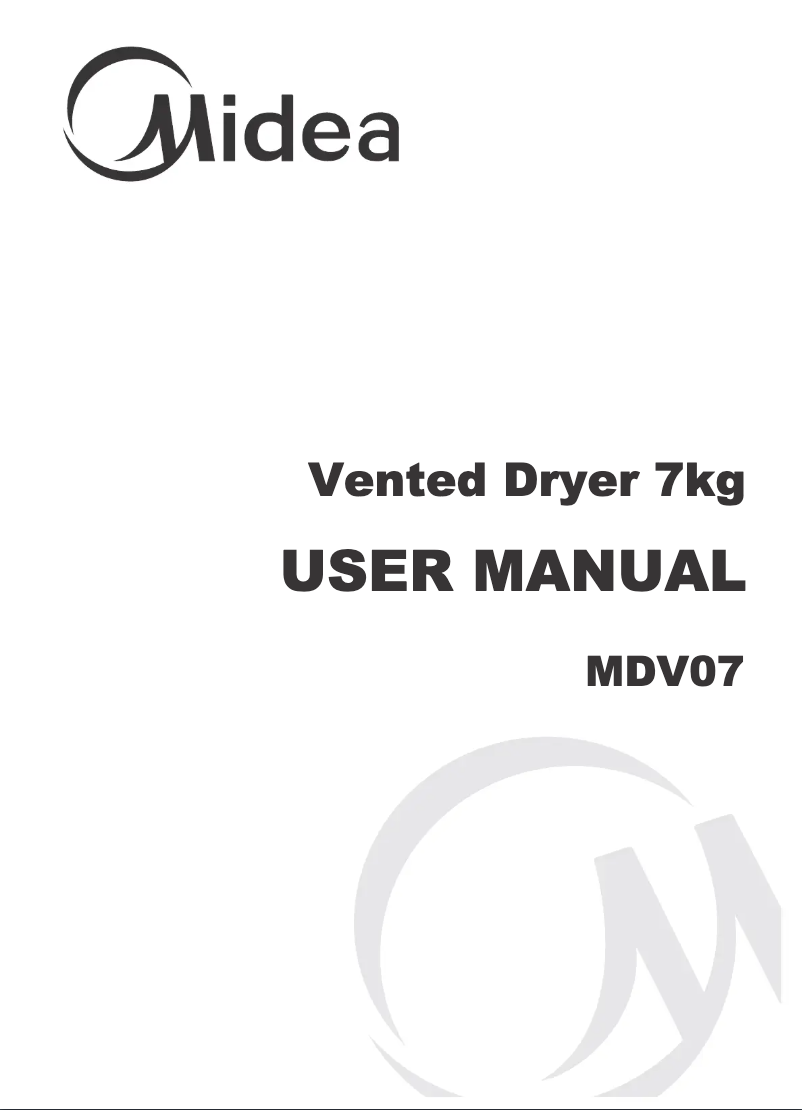 Página 1 del manual Manual de usuario Midea MDV07