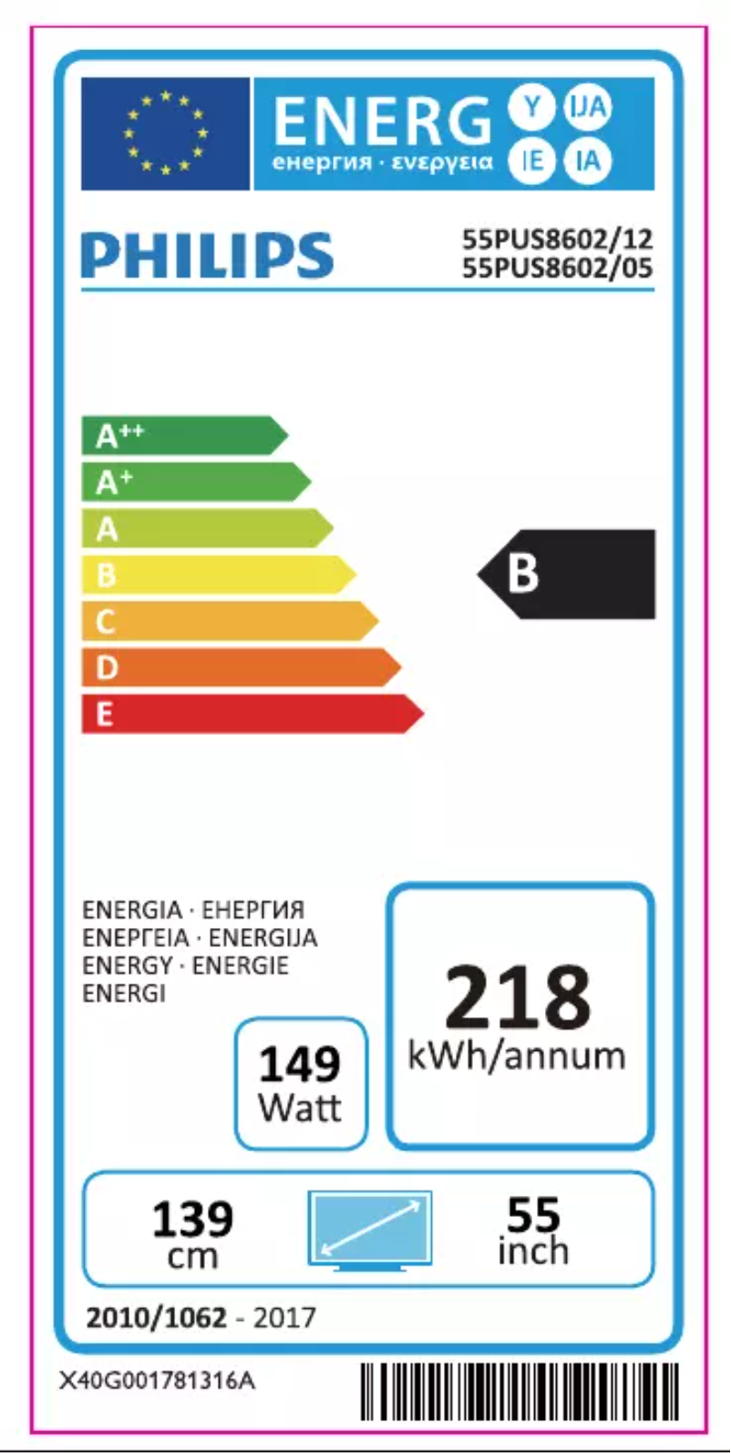 Image de la première page du manuel de l'appareil 55PUS8602