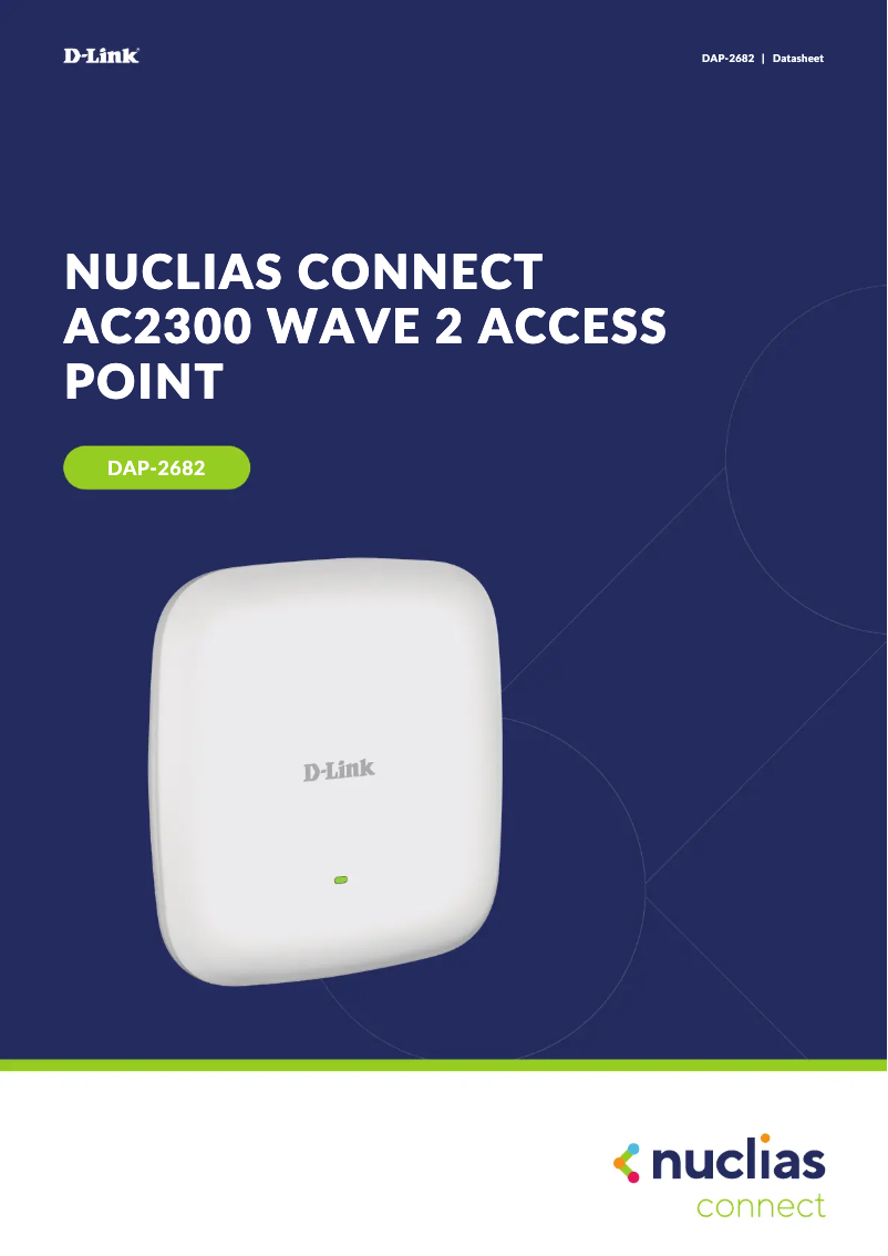 Image de la première page du manuel de l'appareil DAP-2682