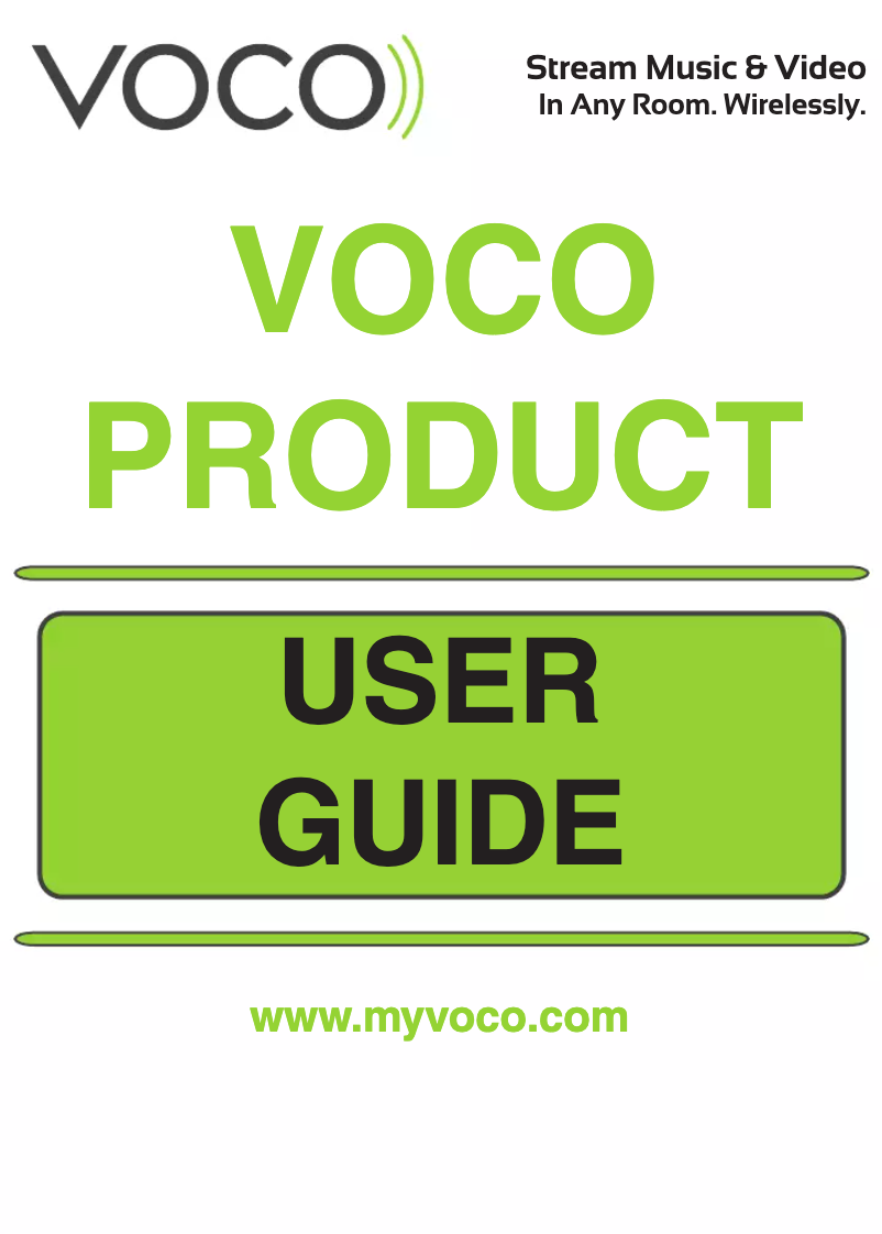 Página 1 del manual Manual de usuario Voco V-Zone+