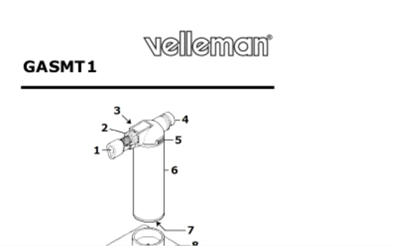 Imagen de la primera página del manual del dispositivo GASMT1