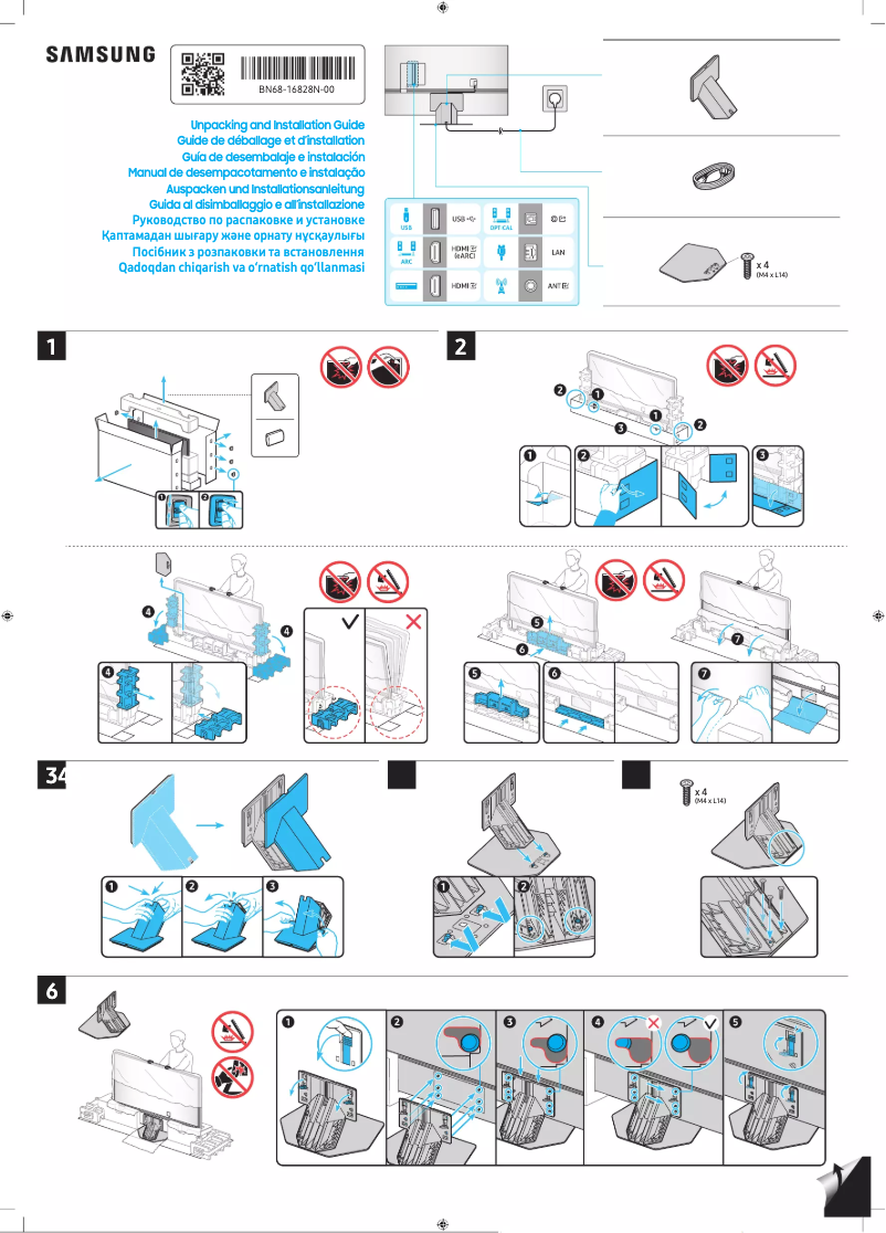 Page 1 de la notice Manuel utilisateur Samsung QA98Q80CAJ