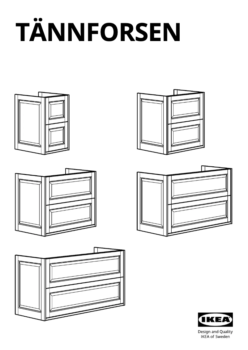 Image de la première page du manuel de l'appareil TÄNNFORSEN 405.354.44