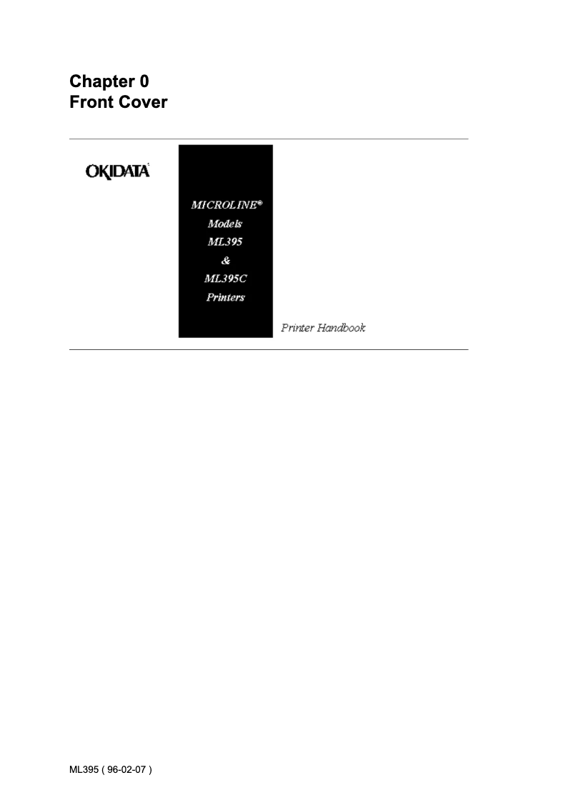 Página 1 del manual Manual de usuario OKI Microline 395