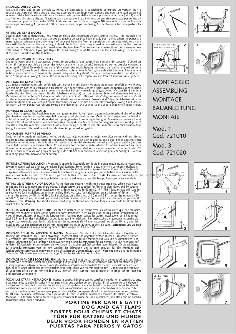 Page n°1 - Manuel utilisateur Ferplast Swing 1