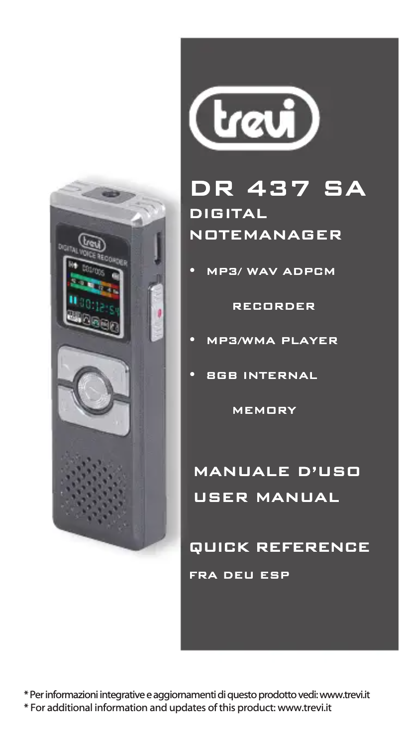 Image de la première page du manuel de l'appareil DR 437 SA