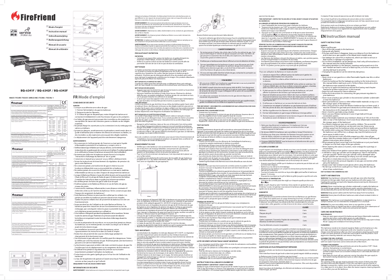Page n°1 - Manuel utilisateur FireFriend BQ-6341F