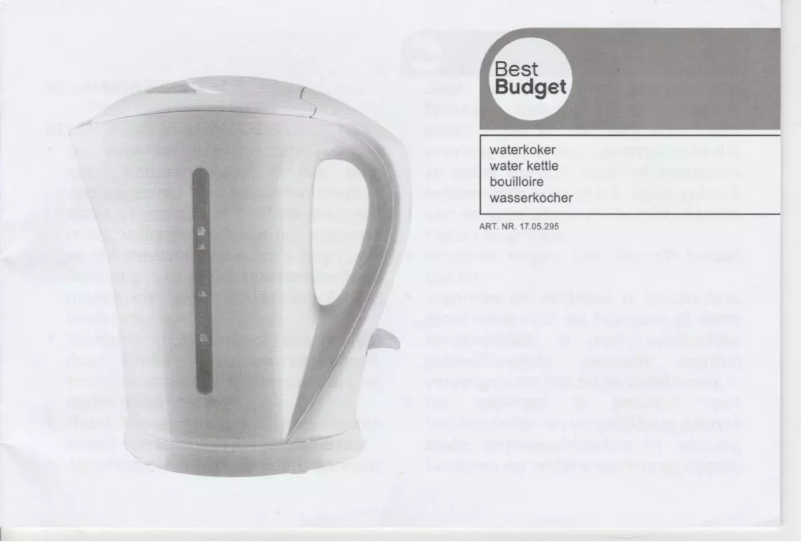 Page n°1 - Manuel utilisateur Best Budget 17.05.295